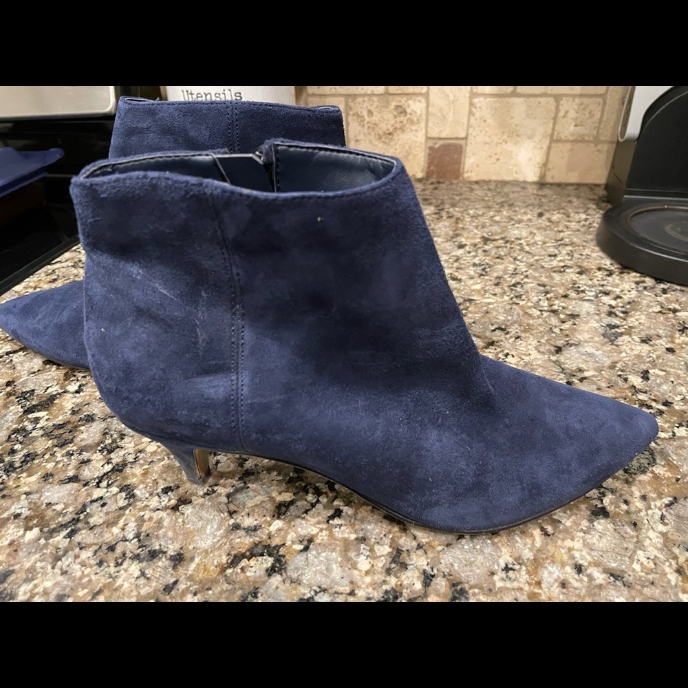 Sam Edelman navy blue suede boots